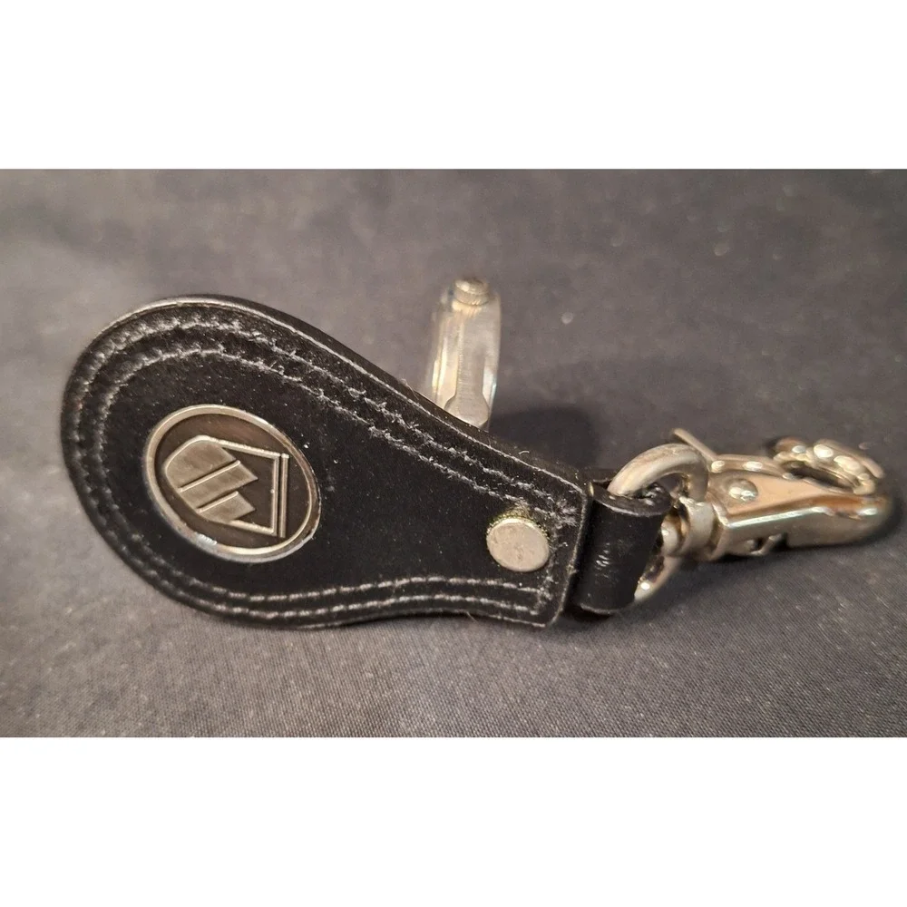 Golf Bag Watch Black‎ Leather Fob Japan Movement Water Resist Stainless Steel